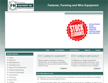 Tablet Screenshot of fhmachinery.com
